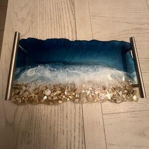 Ocean-Themed Resin Tray